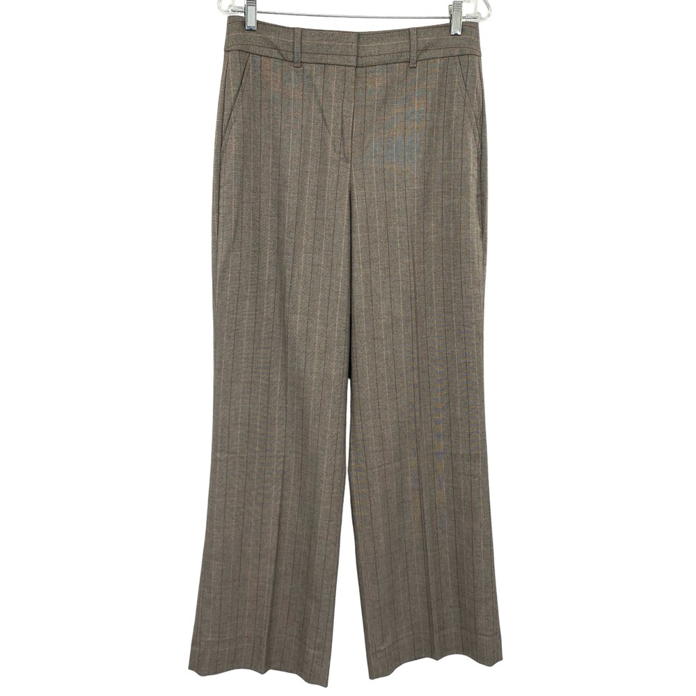 White House Black Market Luna Wide Leg Pinstripe Trousers Pants New